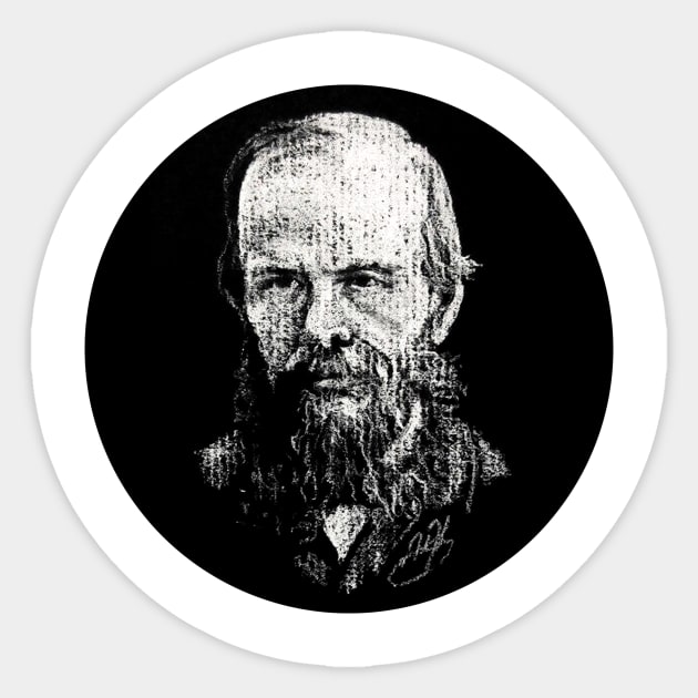 Dostoevsky in a Circle! Sticker by adamkenney